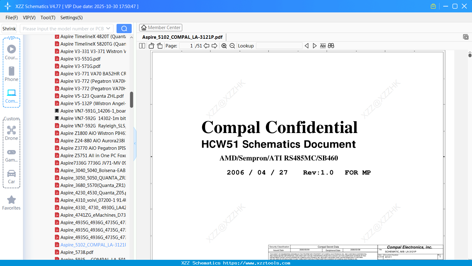 Laptop ACER Aspire_5102_COMPAL_LA-3121P
